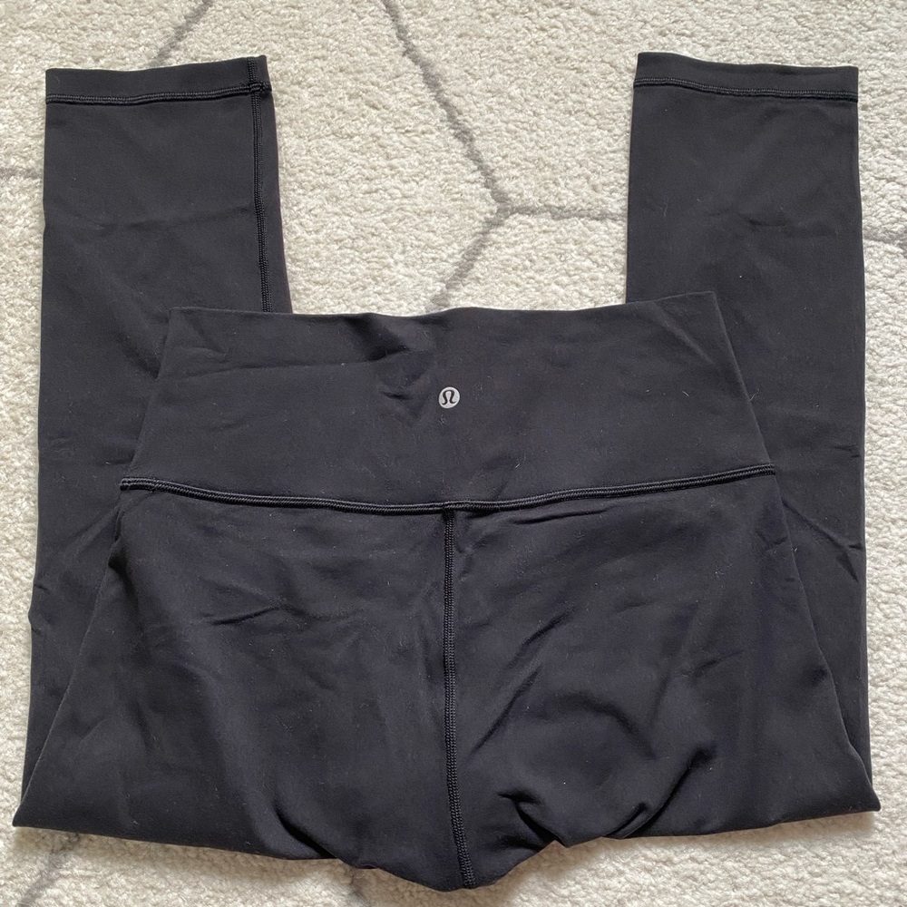lululemon - wunder under 21” crop, HR, full on luon